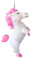 Magical White Unicorn Inflatable Adult Costume Standard