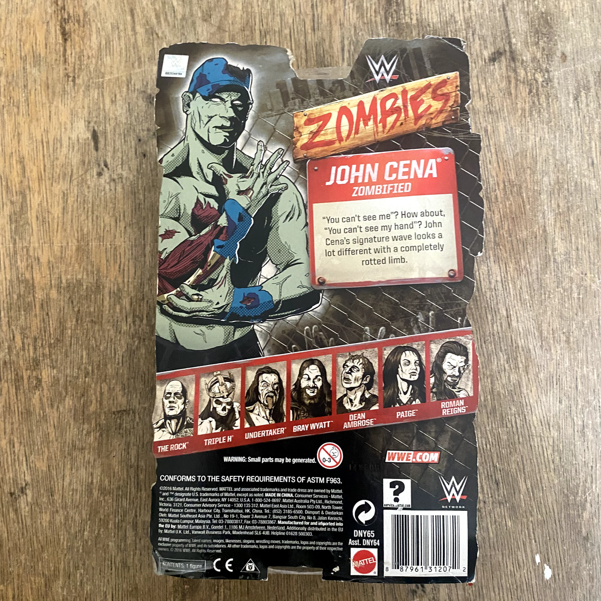 WWE Zombie - John Cena - Wrestling Figure New Damaged Blister | eBay