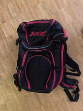 ZOOT Ultra Tri Bag, Triathlon Rucksack, Schwarz/Pink mit Nassfach