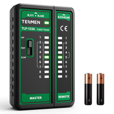 Tesmen Tlp-123A Network Cable Tester For Rj11 Rj45 Ethernet Wire Tool For