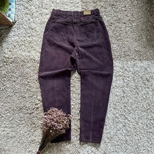 Vintage 90s Brown Lee Denim Jeans Mom Made in USA Faded Boyfriend Womens Size 16