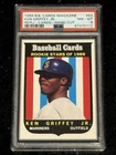1989 Baseball Cards Magazine Repli-Cards Hand-Cut KEN GRIFFEY JR RC HOF PSA 8