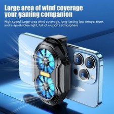 Universal Mobile Phone Cooler Radiator For Game Phone Cooling Fan Dual Airflows