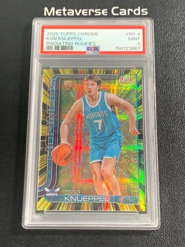 2025 Topps Chrome Update Kon Knueppel Base (PSA 9)