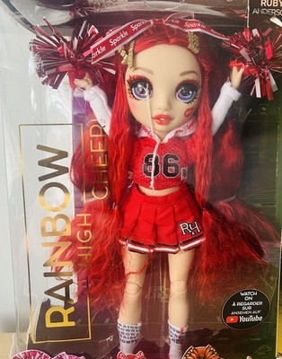 Rainbow High Cheer Ruby Anderson Modepuppe - eingesetzte Augen - Cheerleader - 2021 - versiegelt