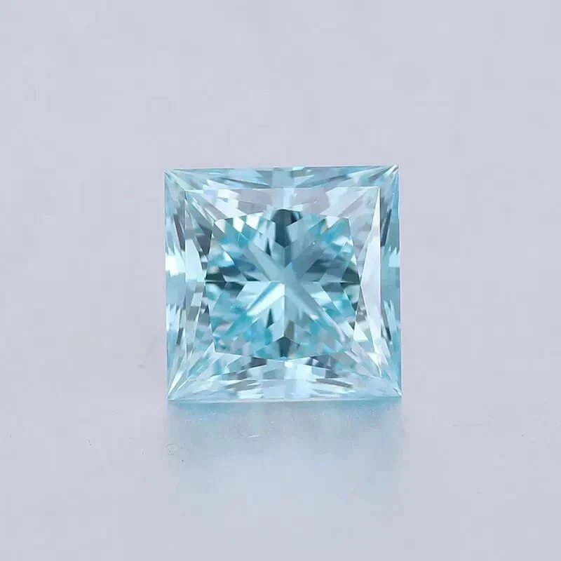 2 Ct Natural Blue color Diamond Loose Princess Cut VVS1-D Grade Diamond +1 Gift - Image 4 of 4