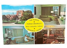 The Purdue Memorial Union Purdue University West Lafayette Multi-View Postcard