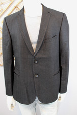 ⭐ Strellson ⭐junges modernes Tweed Sakko GRANT 50 dunkel braun Fischgrät Wolle ⭐