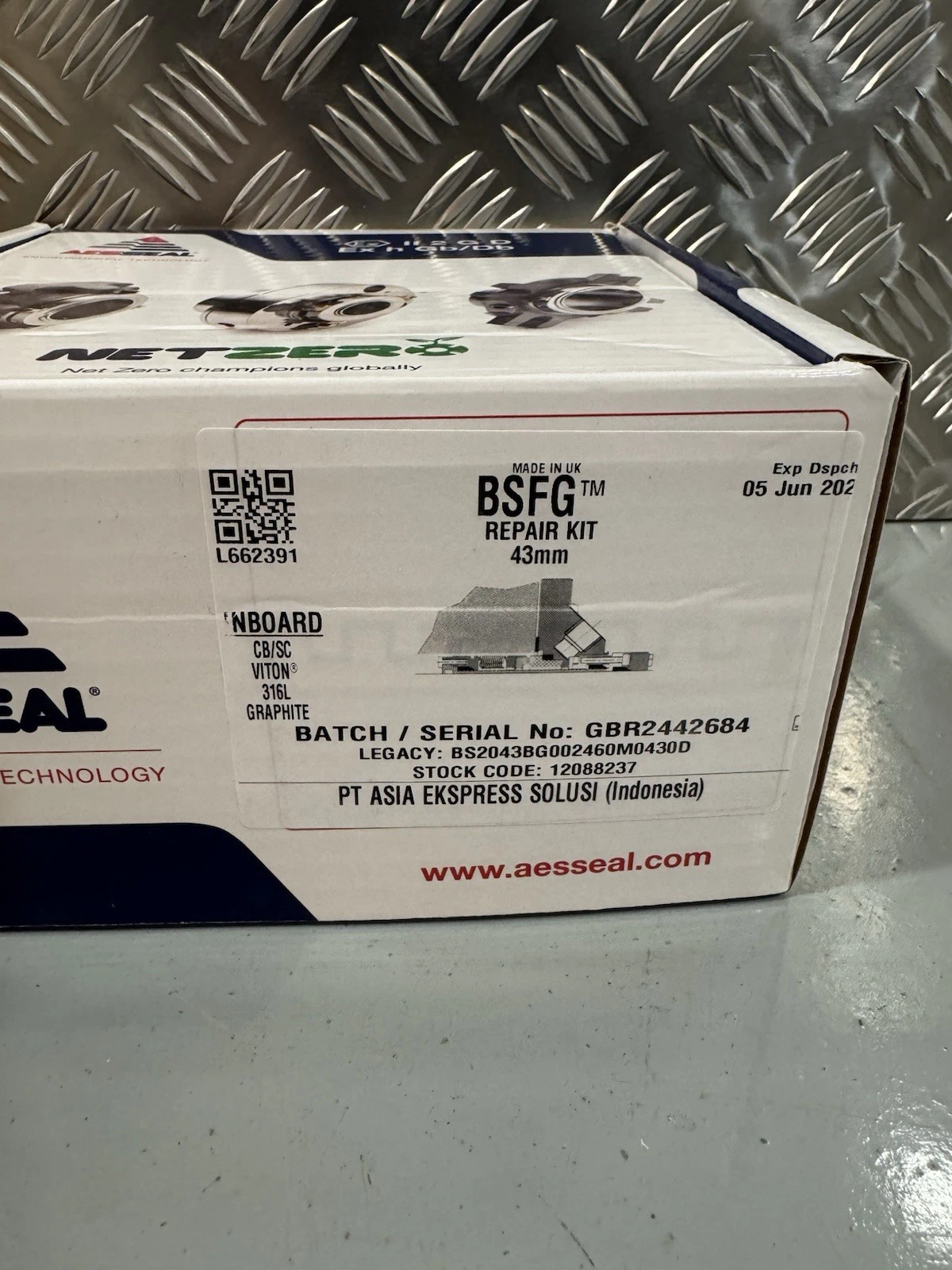AESSEAL Netzero BSFG Repair Kit 43mm 12088237 Brand New 2