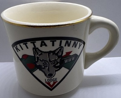 BSA Vintage Kittatinny Lodge V Coffee Mug Gold Rim