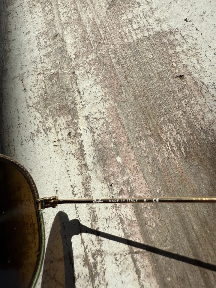 Ray-Ban RB3025 Aviator Completo Color Dorado Verde Camuflaje 55mm Ital Foto 4 de 4