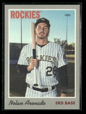 Nolan Arenado 2019 Topps Heritage 1970 Cloth Stickers #15 Colorado Rockies