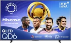 Hisense 55" Class QD6 Series (55QD6QF, 2025 Model) QLED 4K UHD Smart Fire TV, Vo