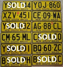 Australia New South Wales NSW License Plate