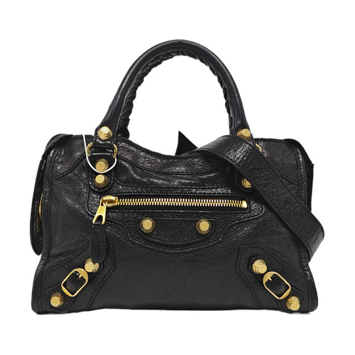 BALENCIAGA Classic City Handbags Leather Black Free Shipping | Duties Paid