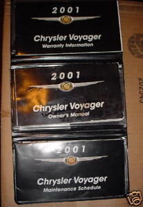 2001 CHRYSLER VOYAGER OWNERS MANUAL, 01 VOYAGER MANUAL, | eBay