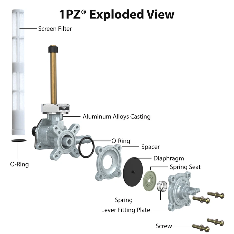 Válvula de vacío de combustible y filtro para Honda VTX1300C 1300R 1300S 1300T #16950-MEM-674 Foto 3 de 4