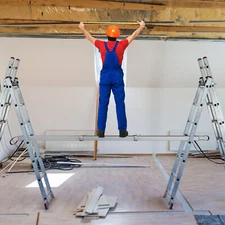 Aluminum Work Plank 9ft Telescoping Plank 440lbs Capacity Scaffold Plank