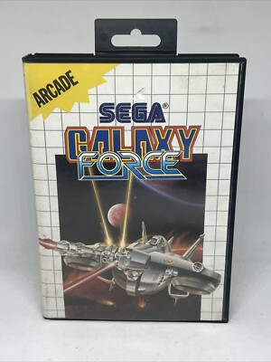 Sega Master System Galaxy Force komplett mit Handbuch vollständig getestet kostenloser Versand UK
