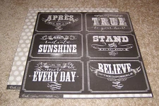 My Mind's Eye Chalk Studio Double Sided Paper (2) ~ "Chalk Talk"