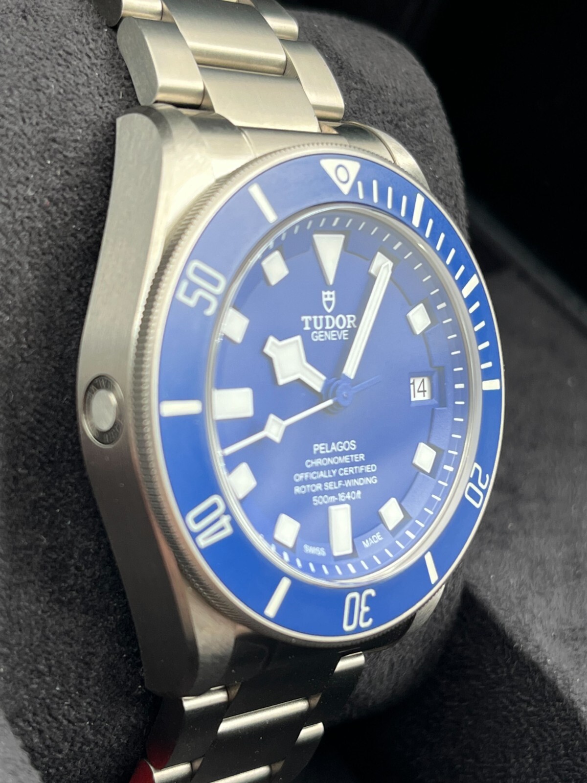 Tudor Pelagos Blue Dial Titanium Bracelet 42mm 25600TB Box
