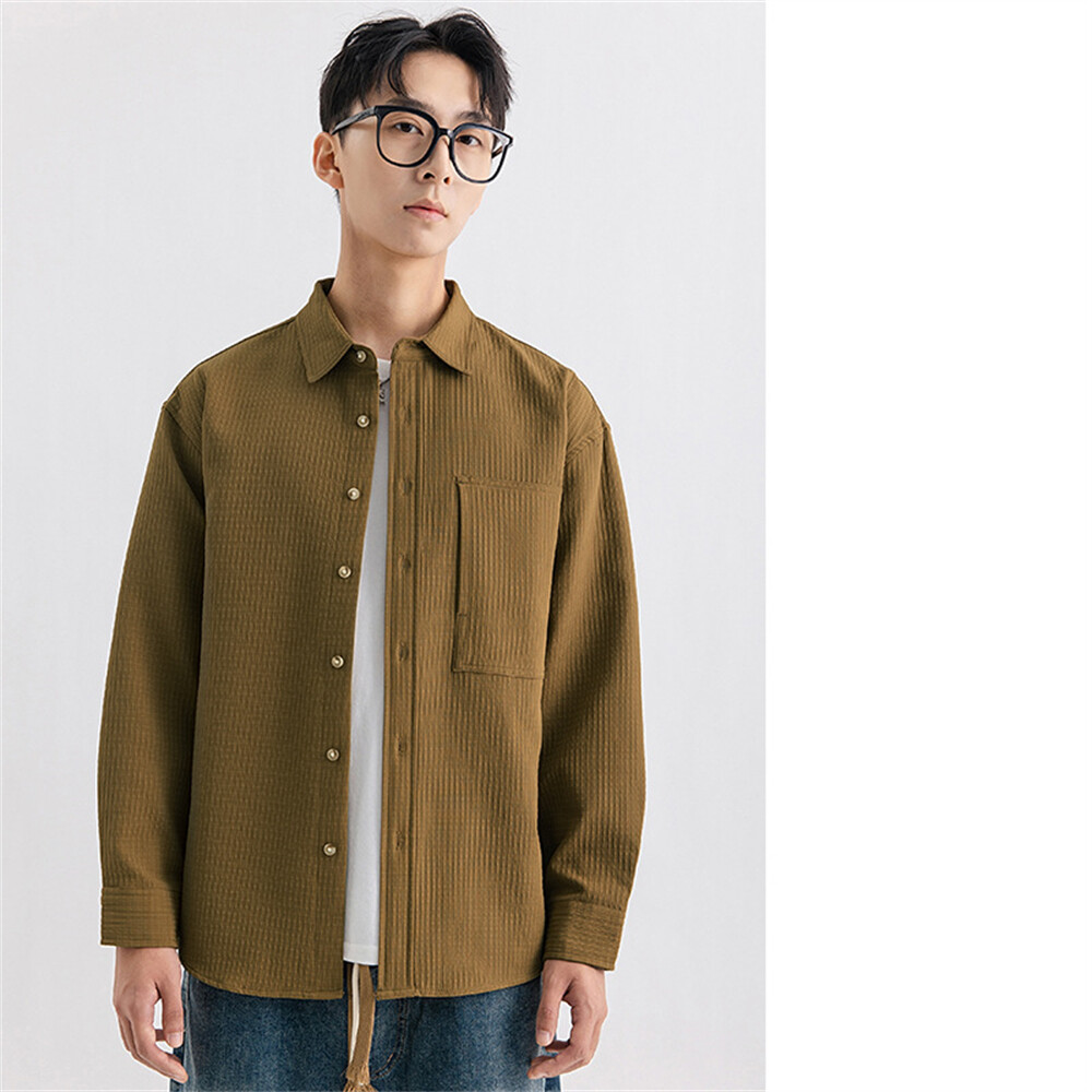 baggy dress shirt mens Mens Long Sleeve Men's Oversized Dress Shirts Button Down Long Sleeve Casual Baggy Shirt