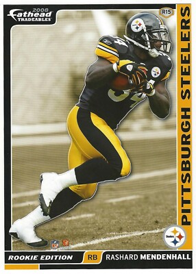 RASHARD MENDENHALL FATHEAD TRADEABLES STEELERS FIGHTING ILLINI STICKER 2008 #R15