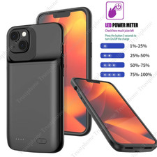 For iPhone 14 13 12 15 X External Battery Charger Case Power Bank Charging Cover