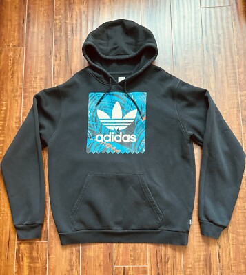 Adidas Originals Trefoil Graphic Skateboarding Black Pullover Hoodie