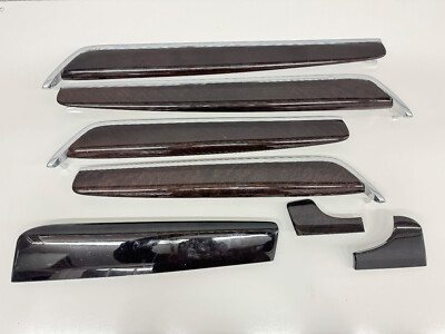 17-22 Volvo S90 Flame Birch 7pc Wood Trim Set 31366679 Long Rear