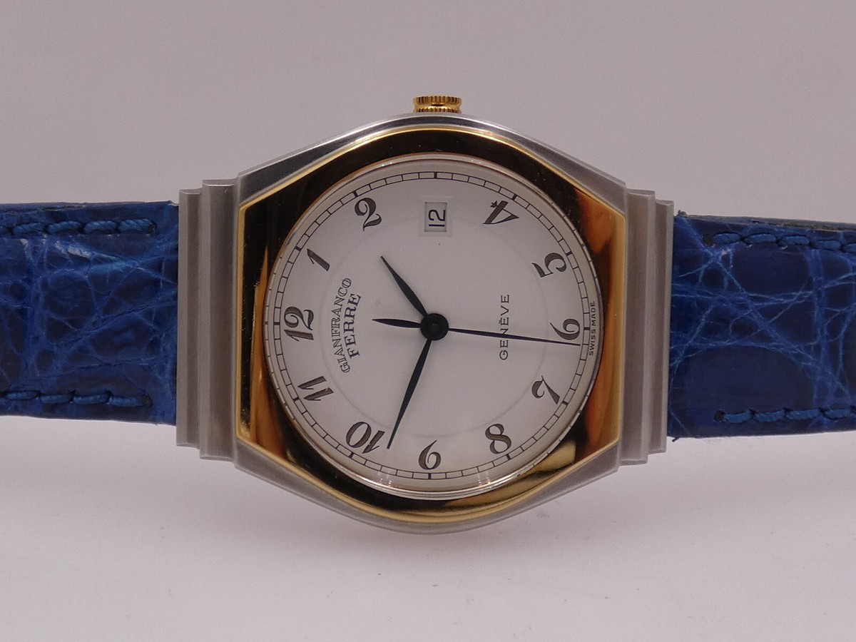 GIANFRANCO FERRE' DUAL TONE STEEL & 18KT G.F. SWISS MADE YEARS