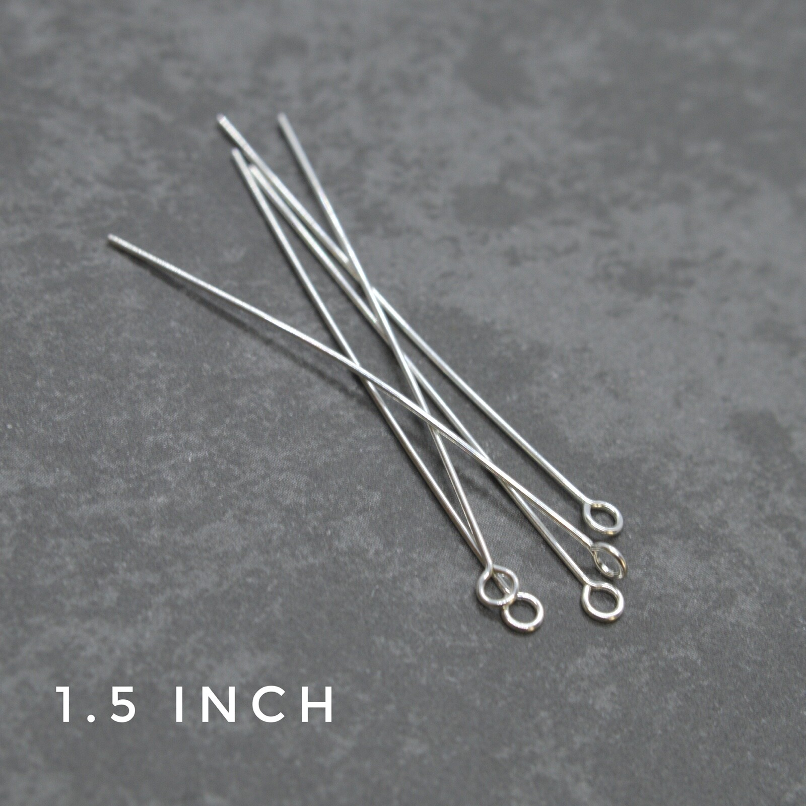925 Sterling Silver EYE PINS 1", 1.5", 2" inch wholesale bulk