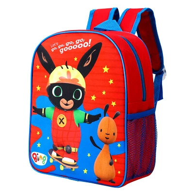 Bing Kids Childrens Backpack School Rucksack Travel Bag Boys Girls side pocket