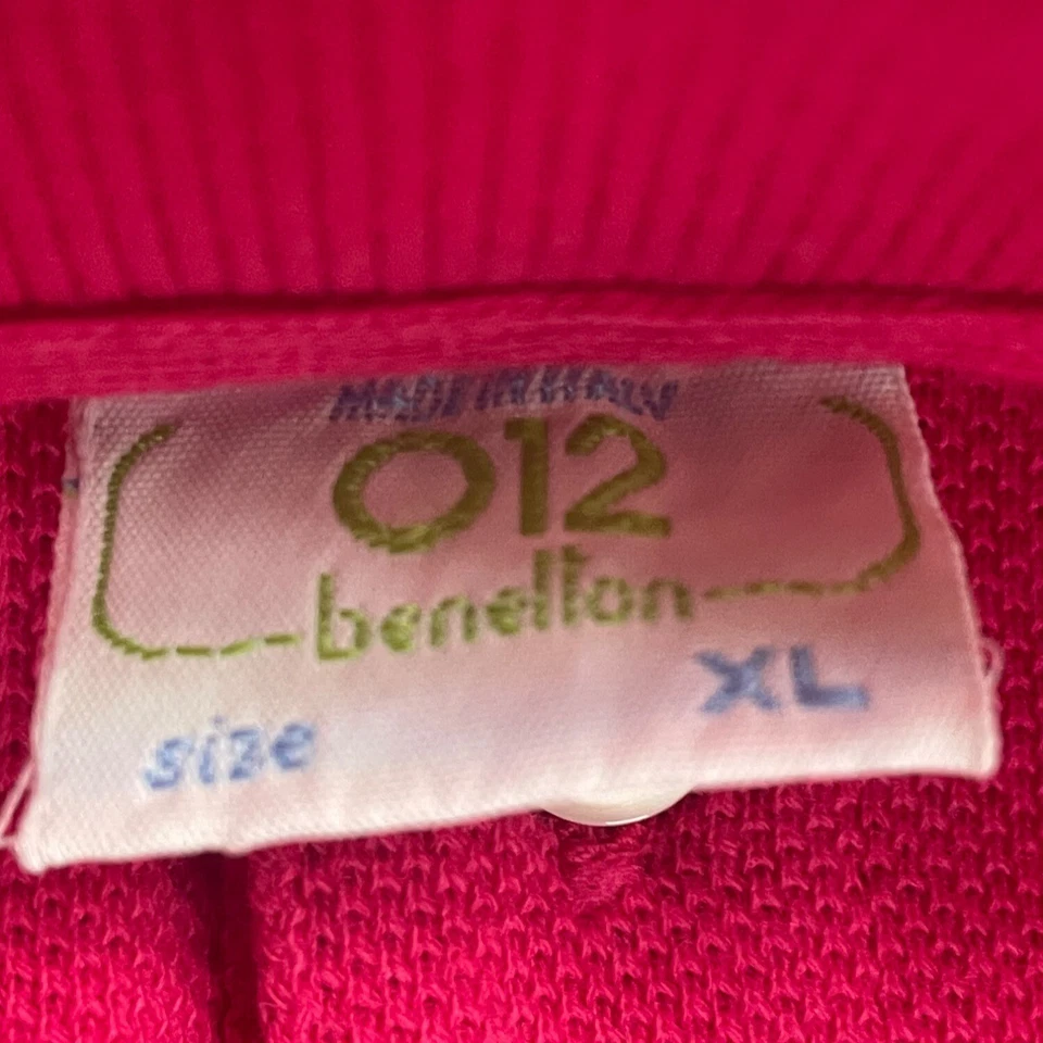 Polo Vintage 012 Benetton Juvenil Niño Rosa Manga Larga Talla XL Foto 4 de 4