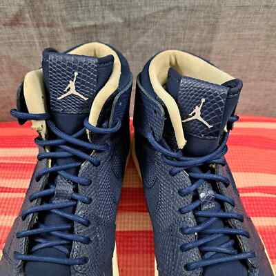 Nike Air Jordan 1 Retro High Nouveau Navy Snake Blue Size 9 Men