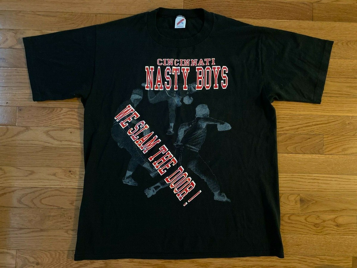 VTG 90's Nasty Boys Cincinnati Reds Single Stitch Made in USA T-shirt Sz XL  Orig
