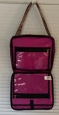 Debbee Travel Luggage Organizer Crossbody Tech Bag  iPad Tablet Tote Bag~leopard