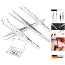 4 Stück Gebogene , Edelstahl 14 cm Stumpfe 12cm Spitz, Lang Edelstahl Profi R...