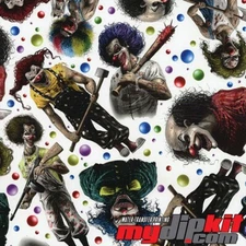 Hydrographics Film Hydro Dipping Water Transfer Print Film DD-928 Creepy Clowns