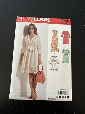 SIMPLICITY NEW LOOK  6496 DRESSES MISSES SIZES 6-18 - Uncut