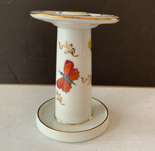 VINTAGE ARDALT JAPAN PORCELAIN TOOTH BRUSH HOLDER BUTTERFLY 3.75" by 2.5" f