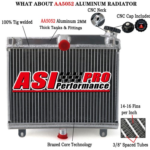 Aluminum Radiator Fit 1984-1987 /1986 Suzuki RG400 RG500 RG 400 RG 500 - Picture 1 of 13