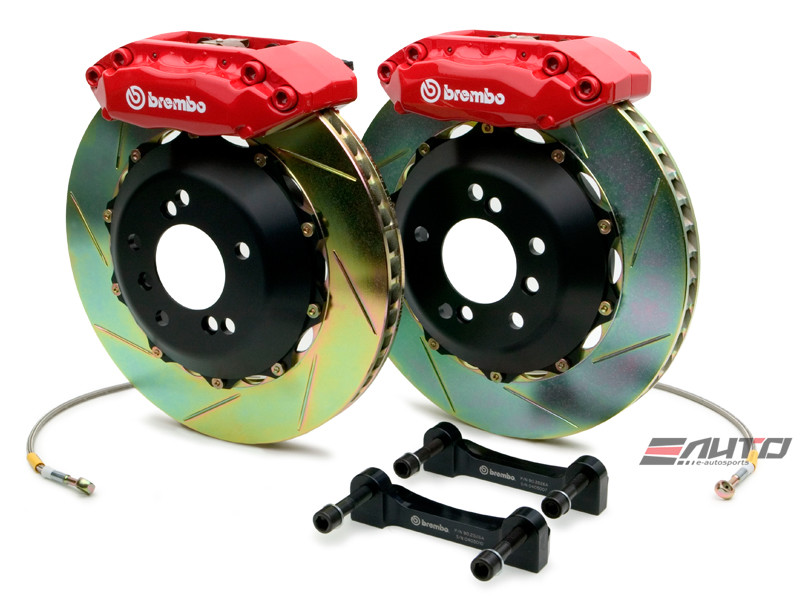 Brembo Front GT Big Brake BBK 4pot Red 328x28 Slot Civic 96-00 EJ6