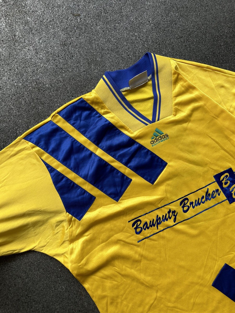 80s 90s ユーゴスラビア製 ヴィンテージ adidas サッカー ユニ Vintage Rare 1990's Adidas Equipment Template Ukraine Football (XL