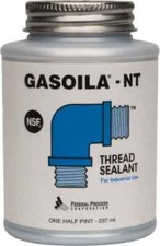 Gasoila NT08 Pipe Thread Sealant: Blue, 8 oz Can 400 degree F Max