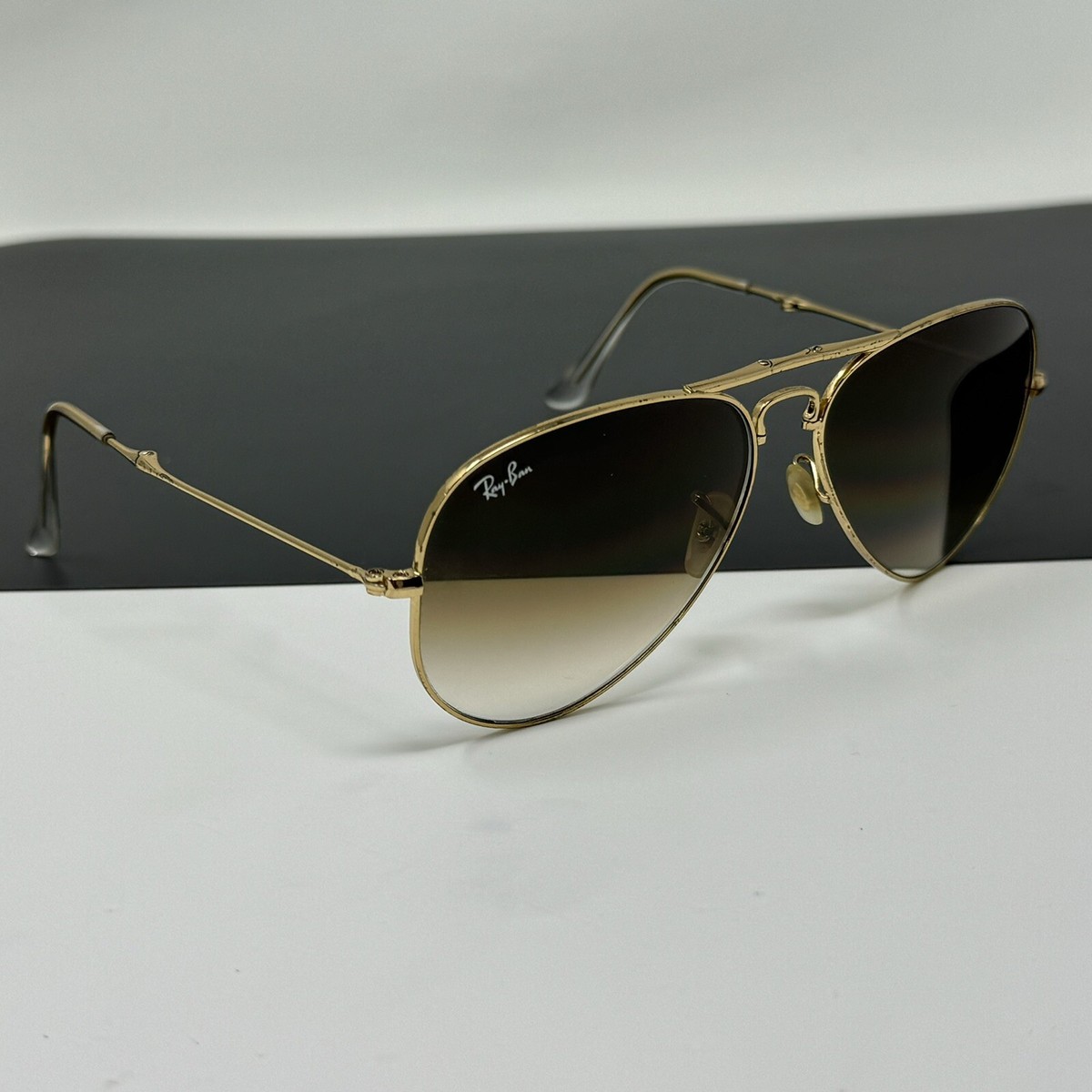 Ray Ban RB 3479 Gold Aviator Folding Sunglasses | eBay