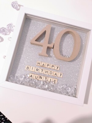 Handgefertigte personalisierte Familie Box Rahmen Andenken Geburtstag Geschenk Mama, Box Rahmen 