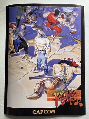 Final Fight CPS1 Poster 18x24  Arcade Game Room Wall Art Decor Capcom