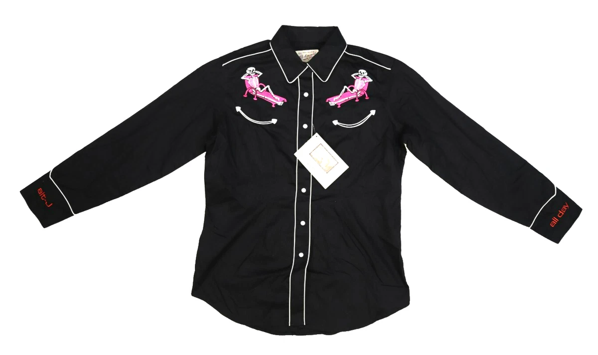 Chemise Western Femme Rockmount Ranch Wear – Vintage 90s – Made In USA – Taille L/XL Rouge