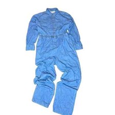 Denim Asos Coveralls JUMPSUIT Jean Women’s Size UK14/US10 Long Sleeve Blue